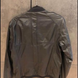 BOSS Orange bomber style leather jacket